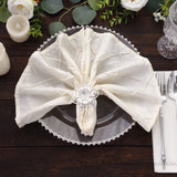 Elevate Your Table Setting with Silver Metal Hollow Sun Flower Napkin Rings
